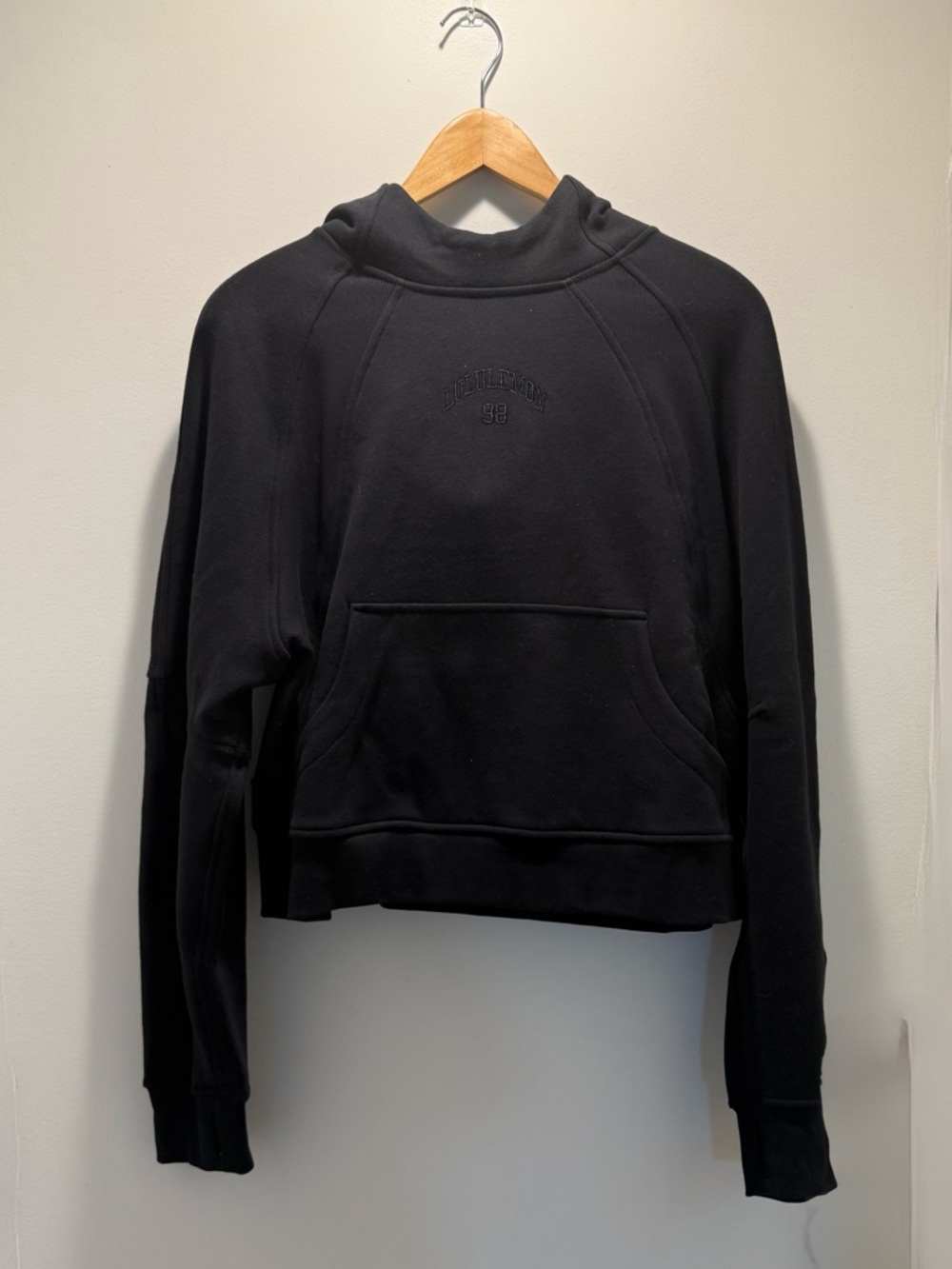 Lululemon Black Pullover Hoodie with Front Pocket